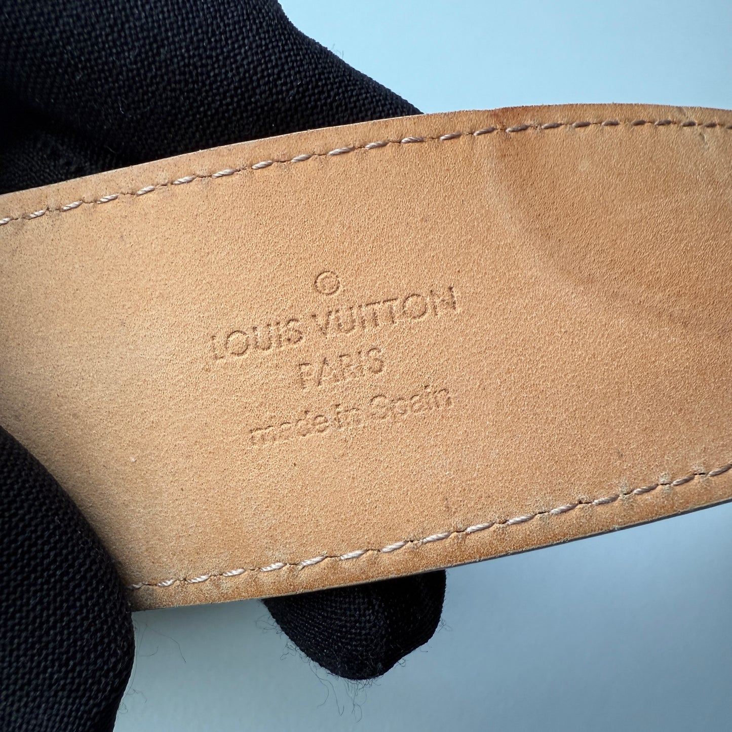 Louis Vuitton Belt, Damier Azur