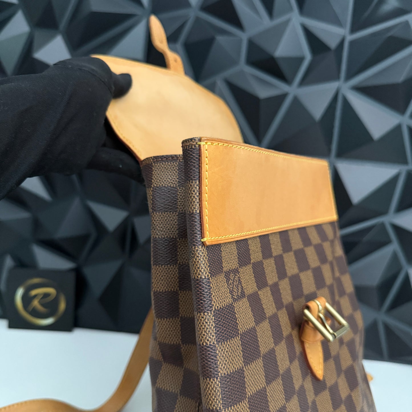 Limited Edition 100th Anniversary Centenaire Damier Ebene Soho backpack